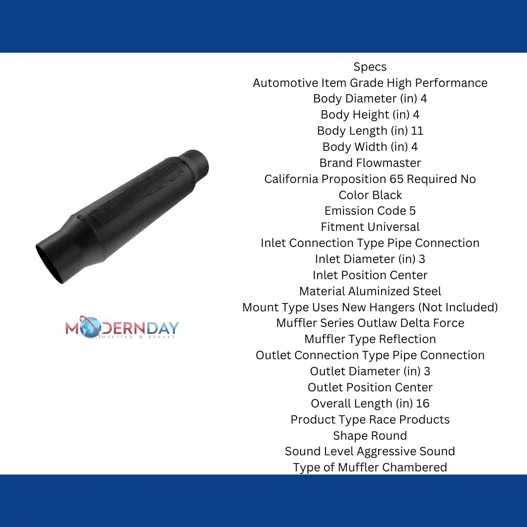 2015-2015 Ford Mustang Performance Muffler Flowmaster Stainless Steel